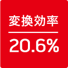 変換効率20.6%