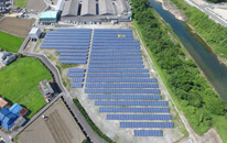 兵庫県 サンテックパワージャパン市川太陽光発電所