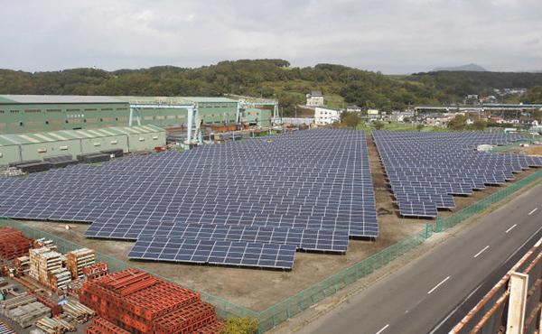 北海道 サンテックパワージャパン室蘭太陽光発電所Ⅱ