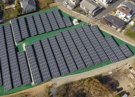 山口県 サンテックパワージャパン宇部太陽光発電所Ⅱ