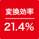 変換効率21.4%