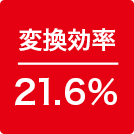 変換効率21.6%