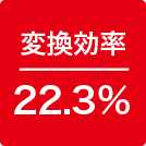 変換効率22.3%